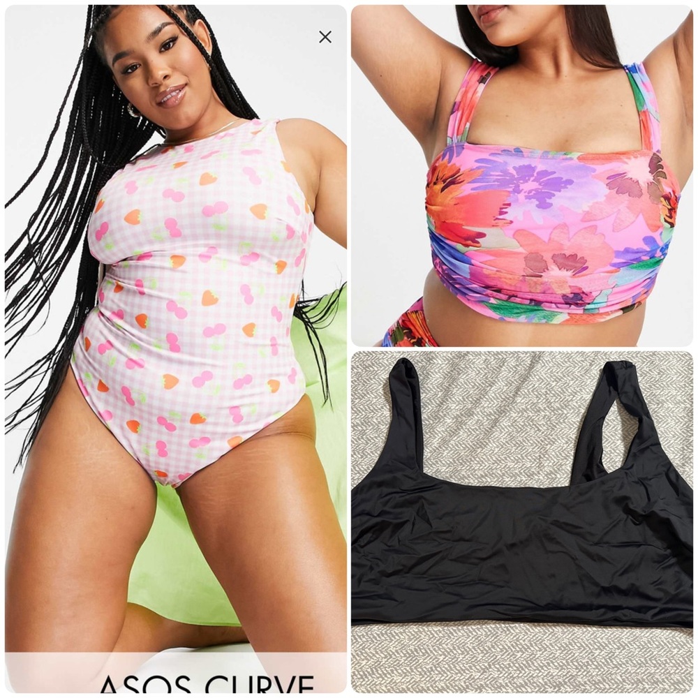 ASOS Curve Colorful Swimwear Set